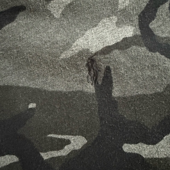 Ralph Lauren Camouflage Hoodie - Black and Gray - Picture 3 of 13